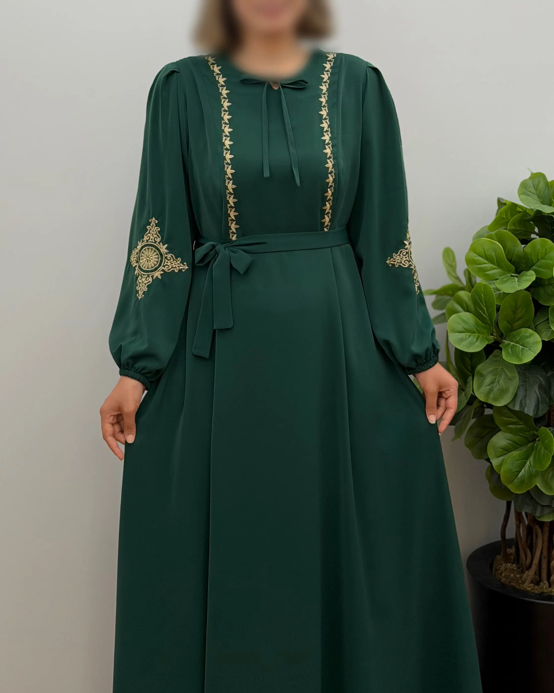 پیراهن مانتویی زنانه الیزه گلدوزی